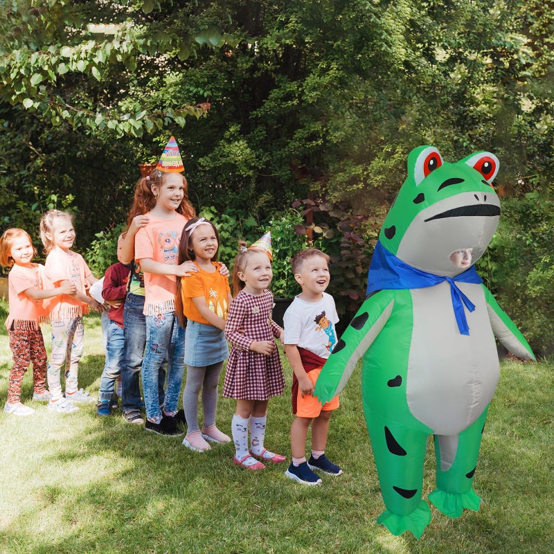 Stegosaurus Inflatable Frog Costume for Kids Halloween Cute Animal Costumes Funny Blow Up Suit for Boys Girls Cosplay Party - Image 3